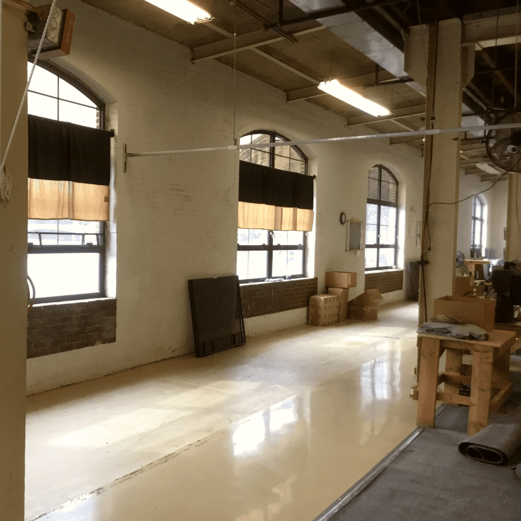 A photo of an empty gallery