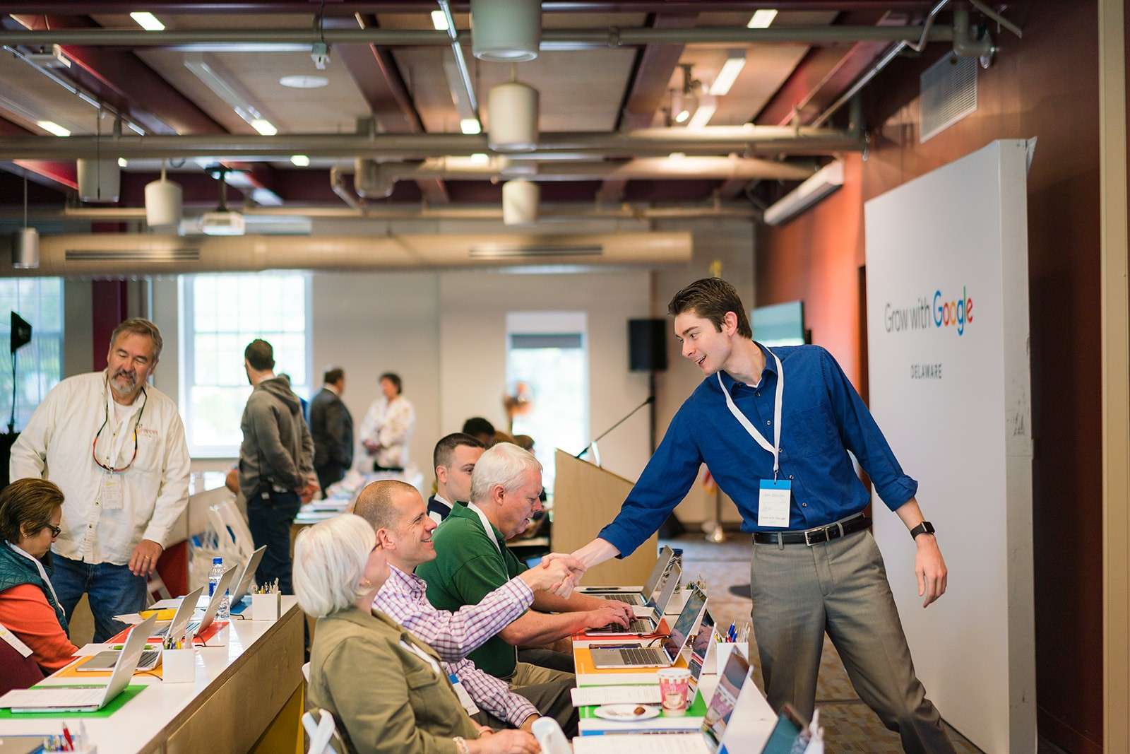Jake and Tom at Google